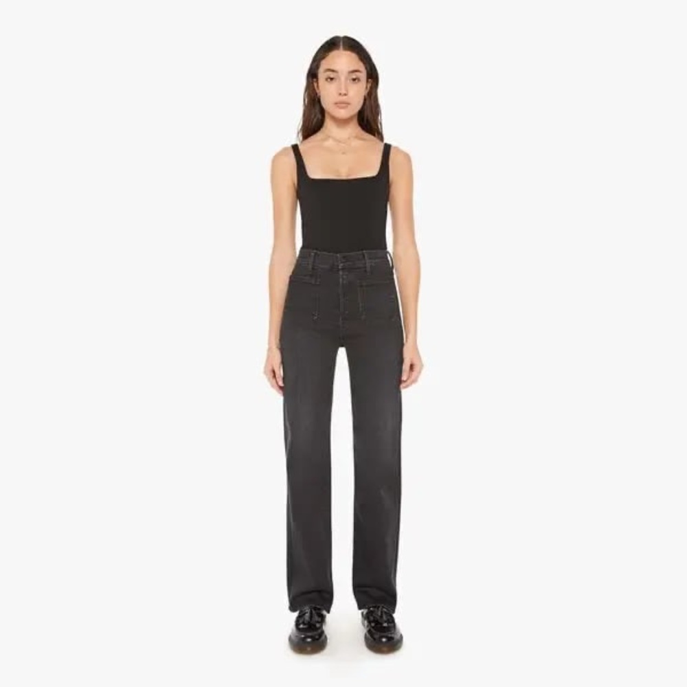 MOTHER Black High-Waisted Jeans